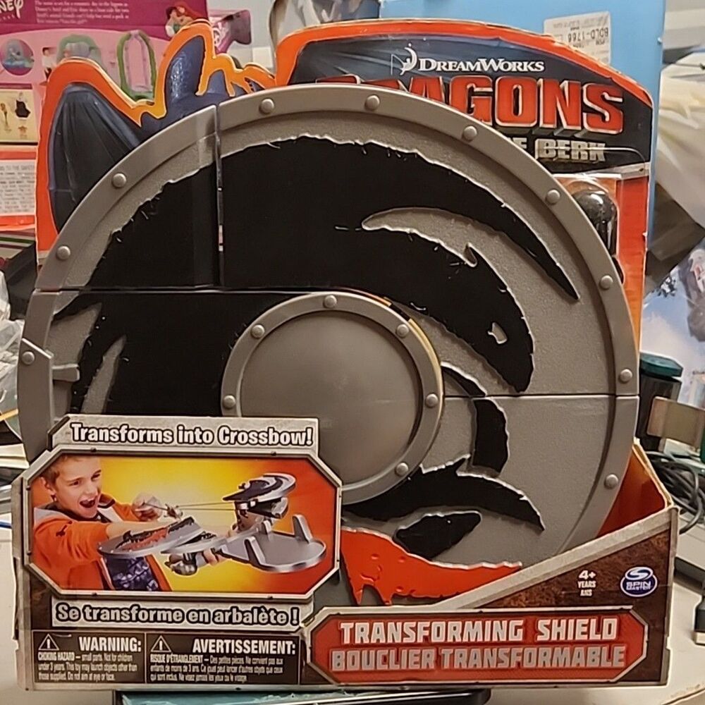New Dragon Defenders of Berk Hiccup Shield Crossbow Complete